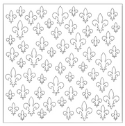 ST001 – Stencil  – Losango, Hexágonos, Flor de Lis