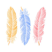 STM-661 – Stencil Litoarte – Penas