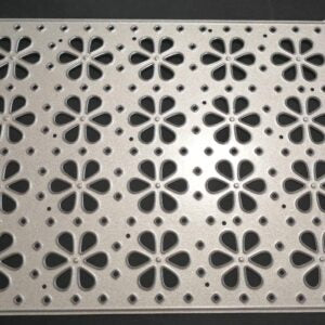 TX011 - Textura - Fundo Cartão Decorativo Flores - Metal Die Cut