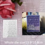 TX026 - Textura - Fundo Cartão Decorativo - Metal Die Cut