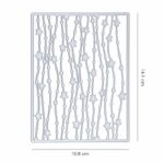 TX036 - Textura - Fundo Cartão Decorativo Estrelas - Metal Die Cut