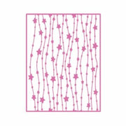 TX036 - Textura - Fundo Cartão Decorativo Estrelas - Metal Die Cut
