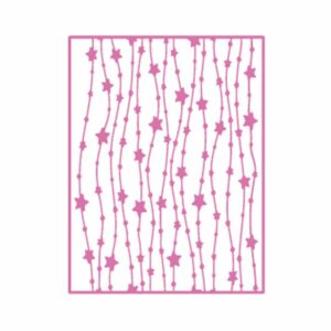 TX036 - Textura - Fundo Cartão Decorativo Estrelas - Metal Die Cut