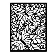 TX040 - Textura - Fundo Cartão Decorativo Borboletas - Metal Die Cut