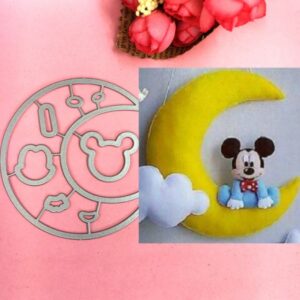 WD045 - Baby Mickey Mouse + Lua - Metal Die Cut
