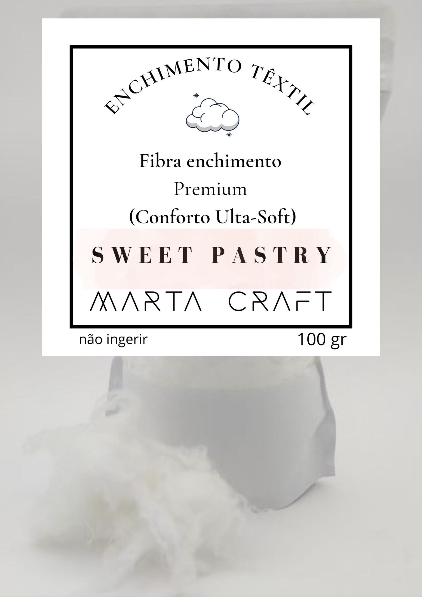 Enchimento Têxtil Fibra Perfumado -  SWEET PASTRY