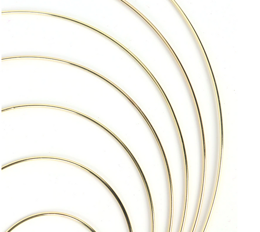 Aros Anéis de metal Metal cor Ouro – 10cm | 15cm | 20cm | 25cm | 30cm | 35cm | 40cm ø Caça Sonhos
