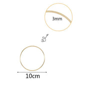 Aros Anéis de metal revestido a Branco / Dourado – 25 | 20 | 15 | 10 cm Caça Sonhos