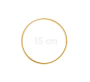 Aros Anéis de metal revestido a Branco / Dourado – 25 | 20 | 15 | 10 cm Caça Sonhos