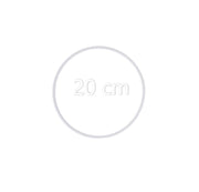 Aros Anéis de metal revestido a Branco / Dourado – 25 | 20 | 15 | 10 cm Caça Sonhos