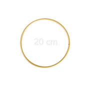 Aros Anéis de metal revestido a Branco / Dourado – 25 | 20 | 15 | 10 cm Caça Sonhos