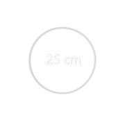 Aros Anéis de metal revestido a Branco / Dourado – 25 | 20 | 15 | 10 cm Caça Sonhos