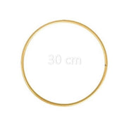 Aros Anéis de metal revestido a Branco / Dourado – 25 | 20 | 15 | 10 cm Caça Sonhos