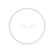 Aros Anéis de metal revestido a Branco – 45 | 40 | 30 | 15 | 10 cm Caça Sonhos