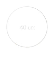 Aros Anéis de metal revestido a Branco – 45 | 40 | 30 | 15 | 10 cm Caça Sonhos