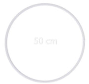 Aros Anéis de metal revestido a Branco – 45 | 40 | 30 | 15 | 10 cm Caça Sonhos