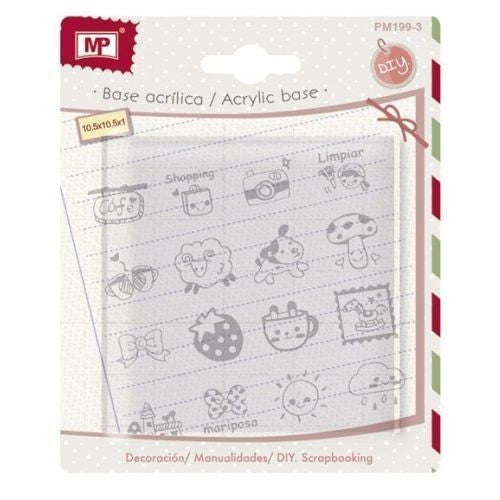 Base Acrílica Carimbos 10,5×10,5x1cm