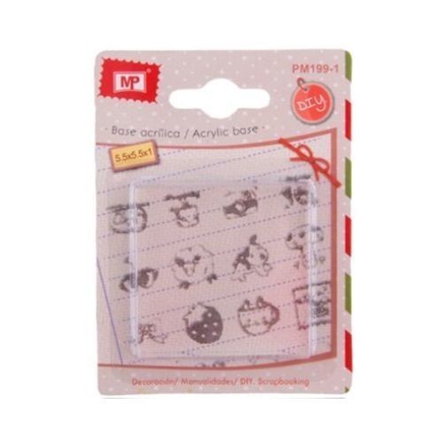 Base Acrílica Carimbos 5,5×5,5x1cm