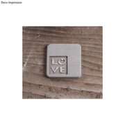 RAYHER 34306000- Carimbo para Sabonetes Gesso Ceramica Etiquetas GB Love + Vogel