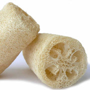 2 Unidades de esponja de bucha vegetal cor original + branco
