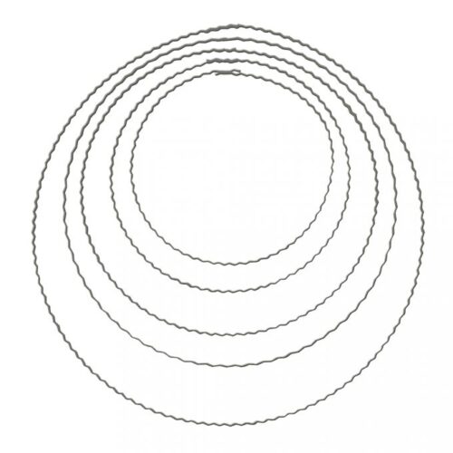 Aros Anéis de metal feitos de arame plano ondulado 30 cm ø Caça Sonhos