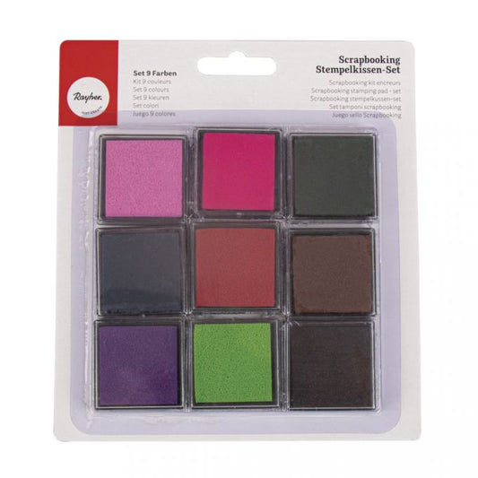 Carimbo – Conjunto de almofada de tinta para scrapbooking