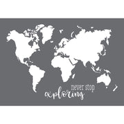 stencil de serigrafia mapa do mundo A3 - Rayher 45106000