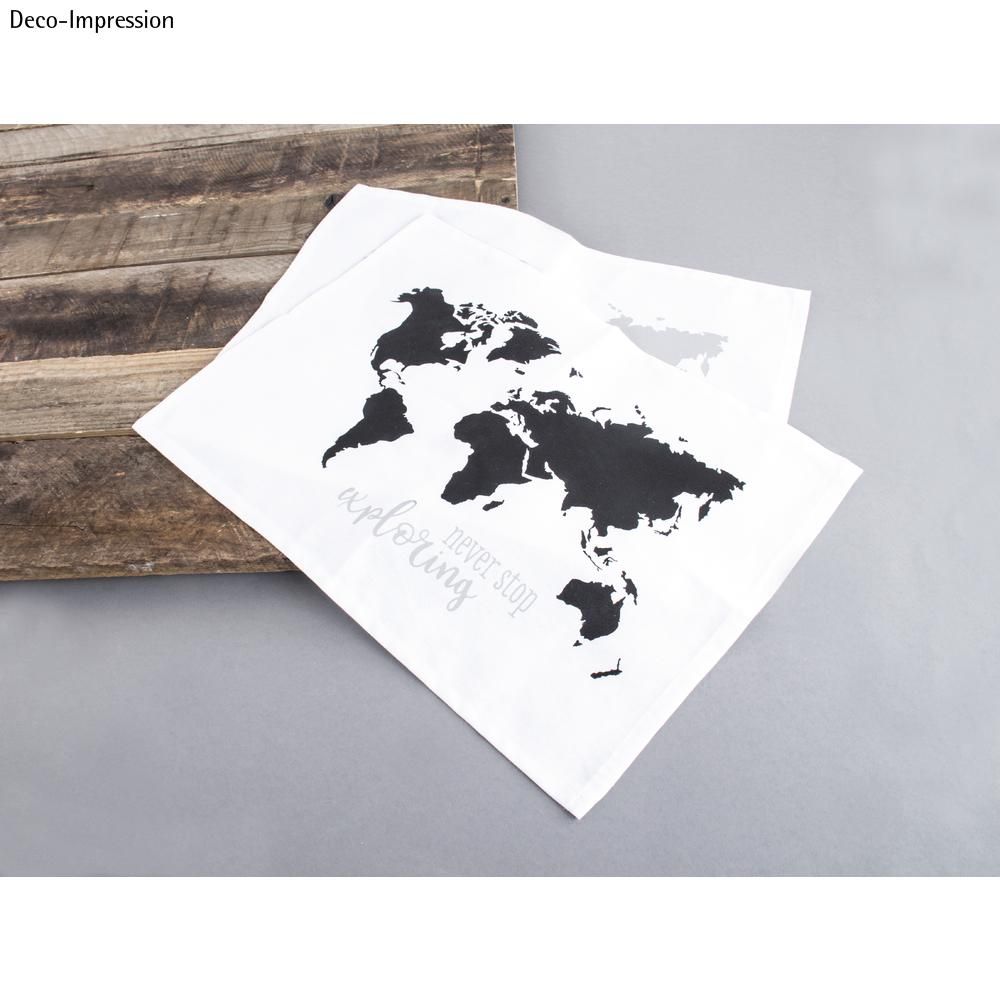 stencil de serigrafia mapa do mundo A3 - Rayher 45106000