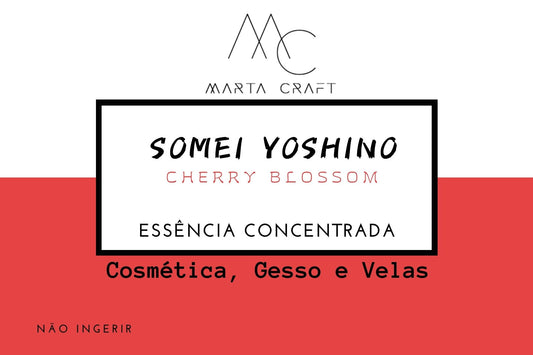 Essência aromática concentrada  para Velas e Sabonetes e Gesso -  SOMEI YOSHINO (Cherry Blossom)