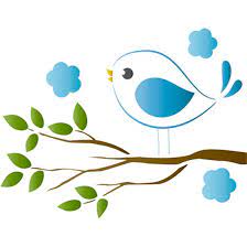 ST-X-089 – Stencil Litoarte – Passarinho