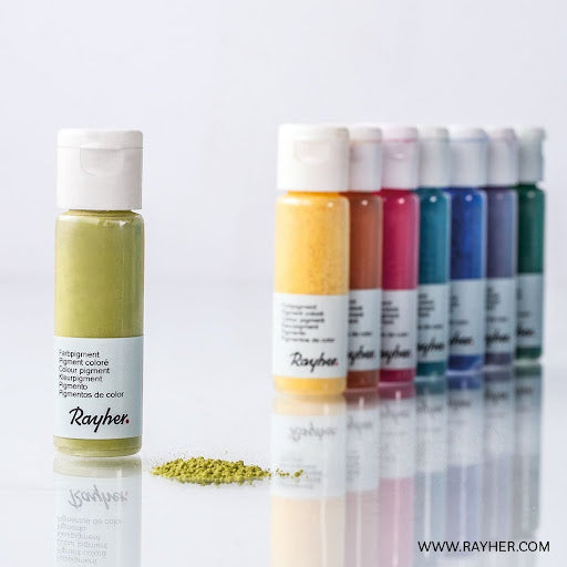 Pigmento de cor em pó Rayher compostos de fundição Raysin
